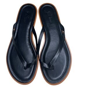 J. Crew Sorrento Women’s Leather Flip Flop Sandals. Size 10